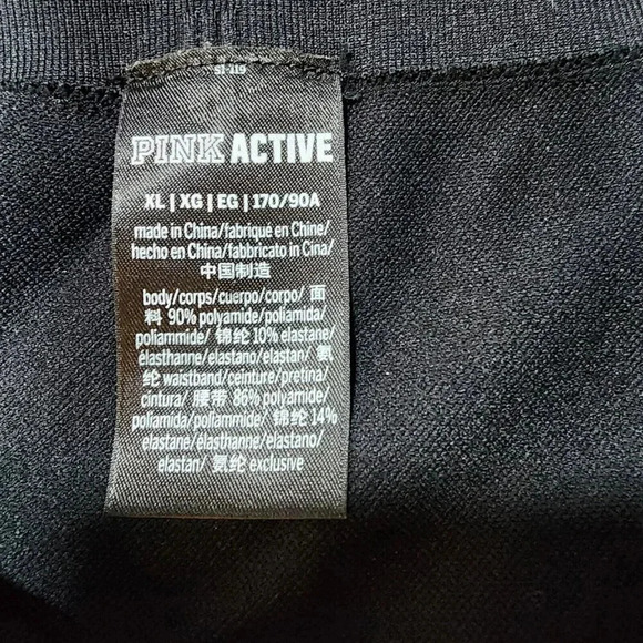 pink active leggings Women's XL black high waisted Athleisure Sport - Picture 7 of 12